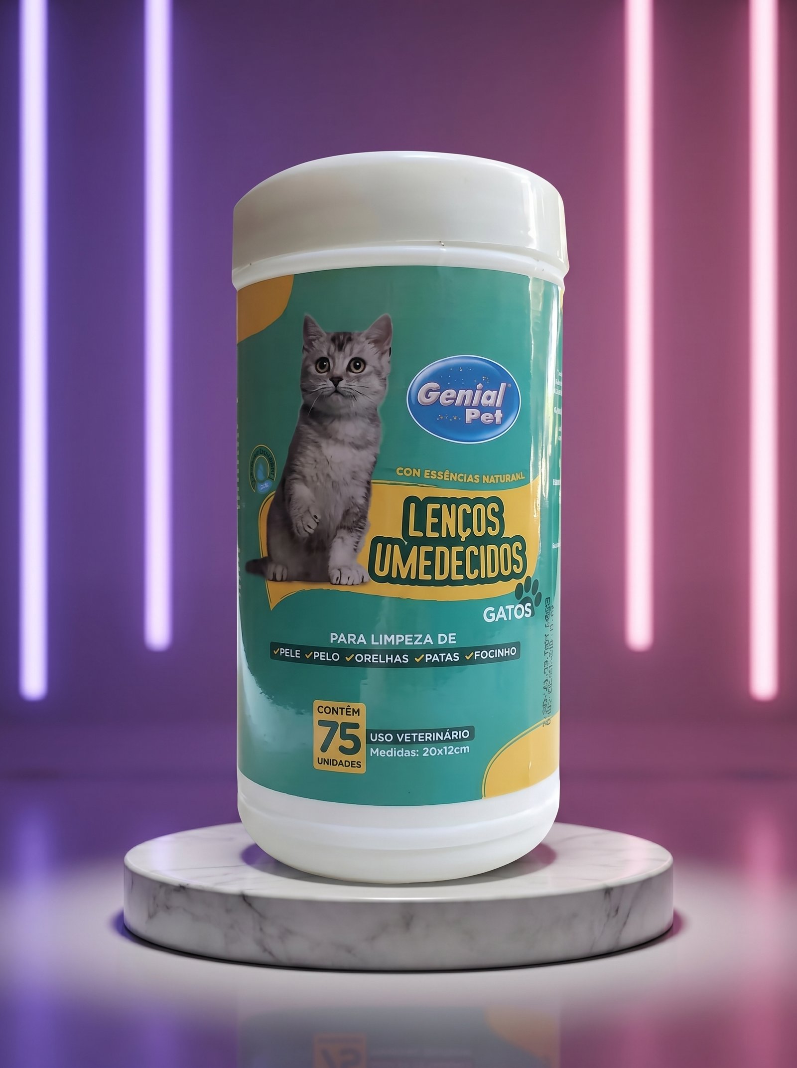 Toalhas Umedecidas Feline Pure